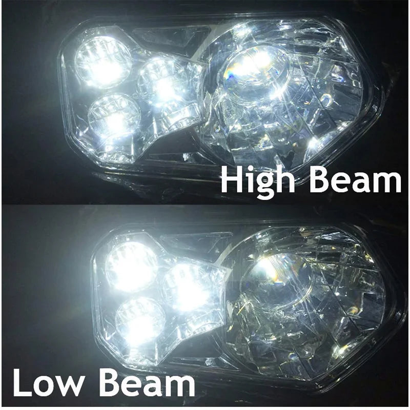 Left and Right H4 LED Headlight Kit for Polaris RZR 570 & RZR 900
