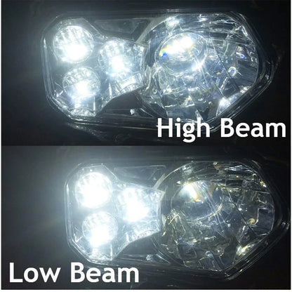 Left and Right H4 LED Headlight Kit for Polaris RZR 570 & RZR 900
