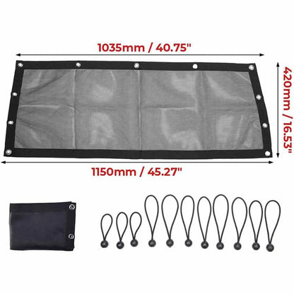 Breathable Nylon Mesh Rear Window Net for Polaris RZR Pro XP (2020–2023)