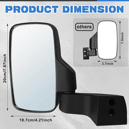 Door Bar Mount Side Mirrors (Pair) for UTV & SXS