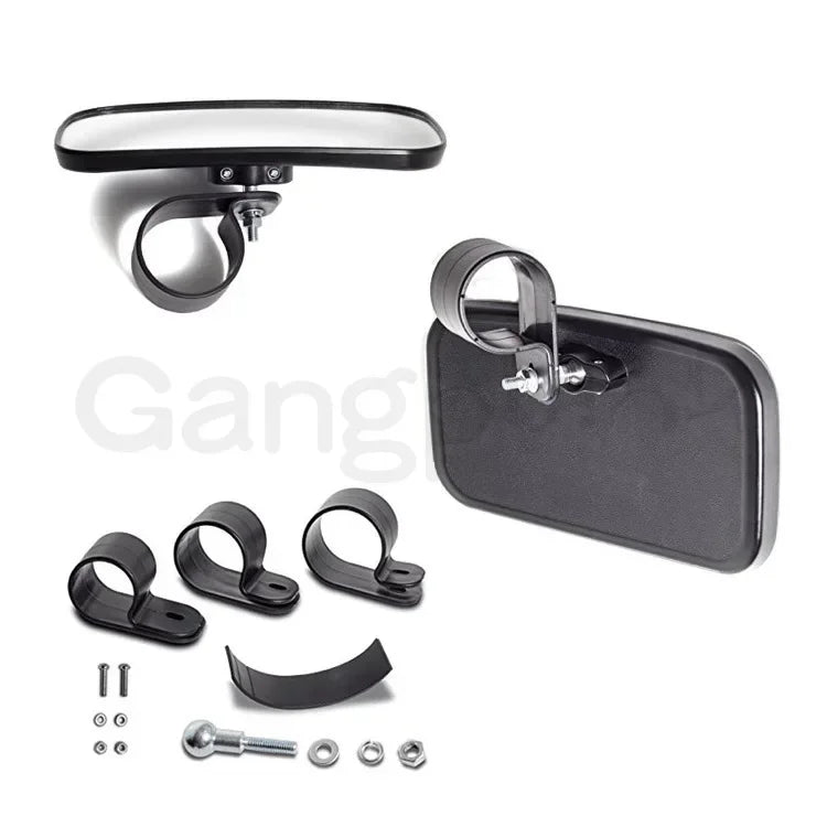 Wide-Angle Convex Rear View Mirror, 1.5–2 Inch for UTV & SXS