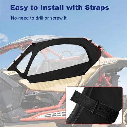 Clear Soft Side Windows, Dustproof and Waterproof for Can-Am Maverick X3 (2017–2025)