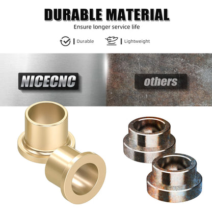 NICECNC Brass A-Arm Bushing & Steel Sleeve Kit for Can-Am Maverick X3 (2017–2022)
