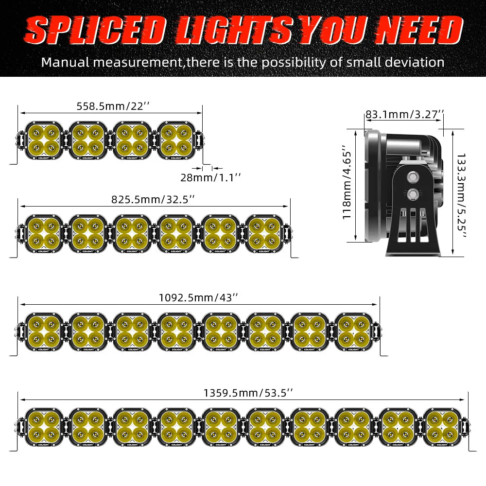 Linkable Modular LED Roof Light Bar for UTV & SXS