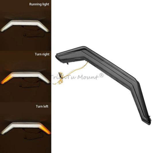 Front LED Accent Light with Turn Signal Center Grille for Polaris RZR Pro XP & RZR Turbo R