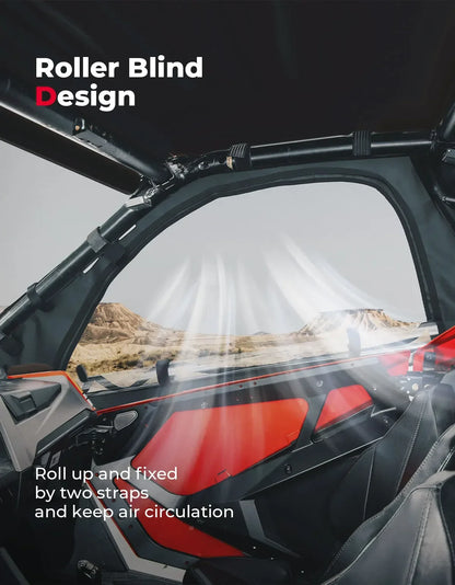 KEMIMOTO Soft Upper Cab Enclosure Doors, 4-Door for Polaris RZR Pro XP & RZR Turbo R