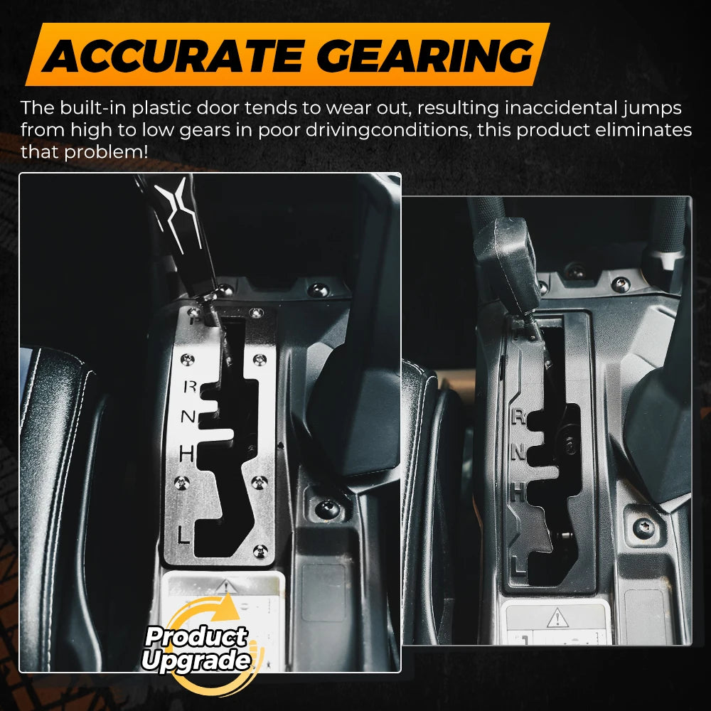 Billet Aluminum Shift Gate & Gear Shift Knob for Can-Am Maverick X3 (2017–2025)