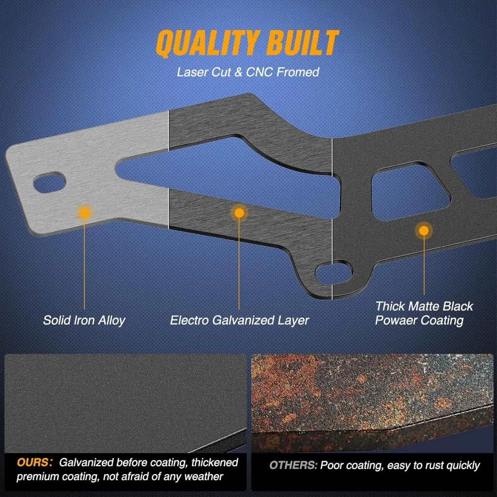 Nilight Shock Tower Light Bar Mounting Brackets for Can-Am Maverick X3 (2017–2026)