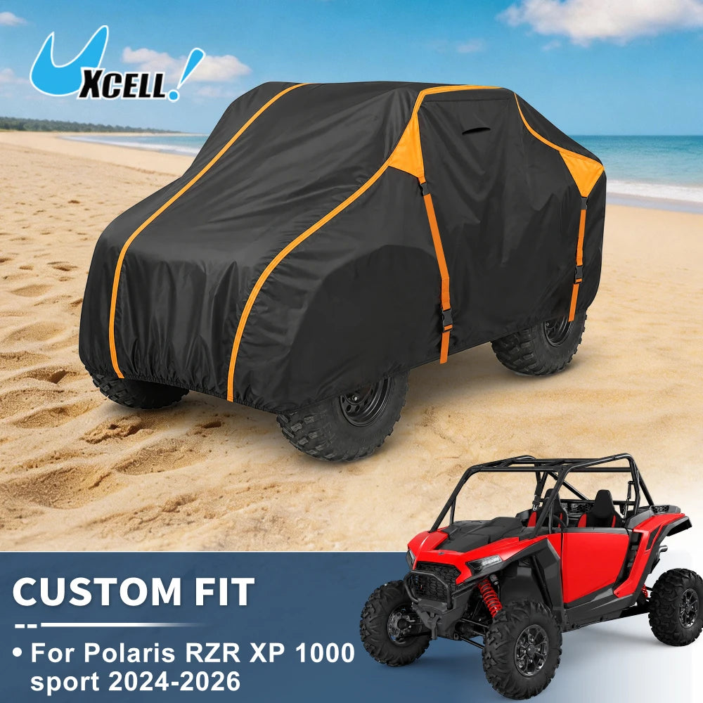 Waterproof 210D Oxford All-Weather UTV Cover for Polaris RZR XP 1000 (2024–2026)