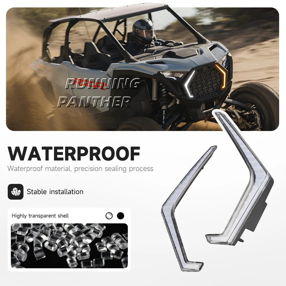 LED Front Accent Lights with Turn Signals for Polaris RZR Pro XP & RZR Pro R