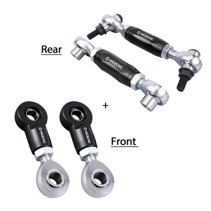 NICECNC Aluminum Front & Rear Sway Bar Links for Can-Am Maverick X3 (2017–2023)