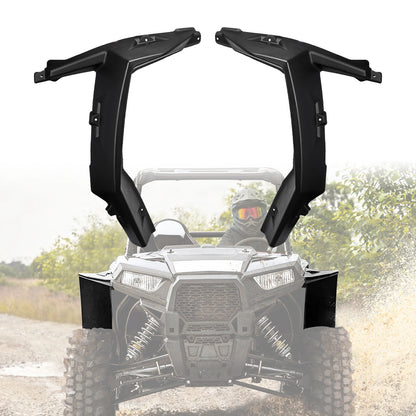 Front Fender Flares with Full Mud Flaps for Polaris RZR XP 1000, RZR XP Turbo & More