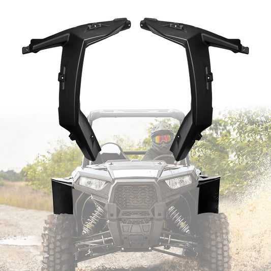 Front Fender Flares with Full Mud Flaps for Polaris RZR XP 1000, RZR XP Turbo & More