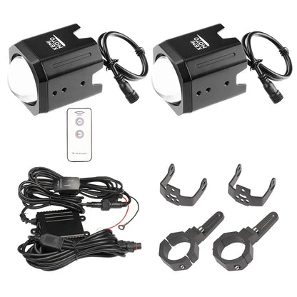 KEMIMOTO LED Whip Lights for 1.5–2 Inch Roll Cages for UTV & SXS