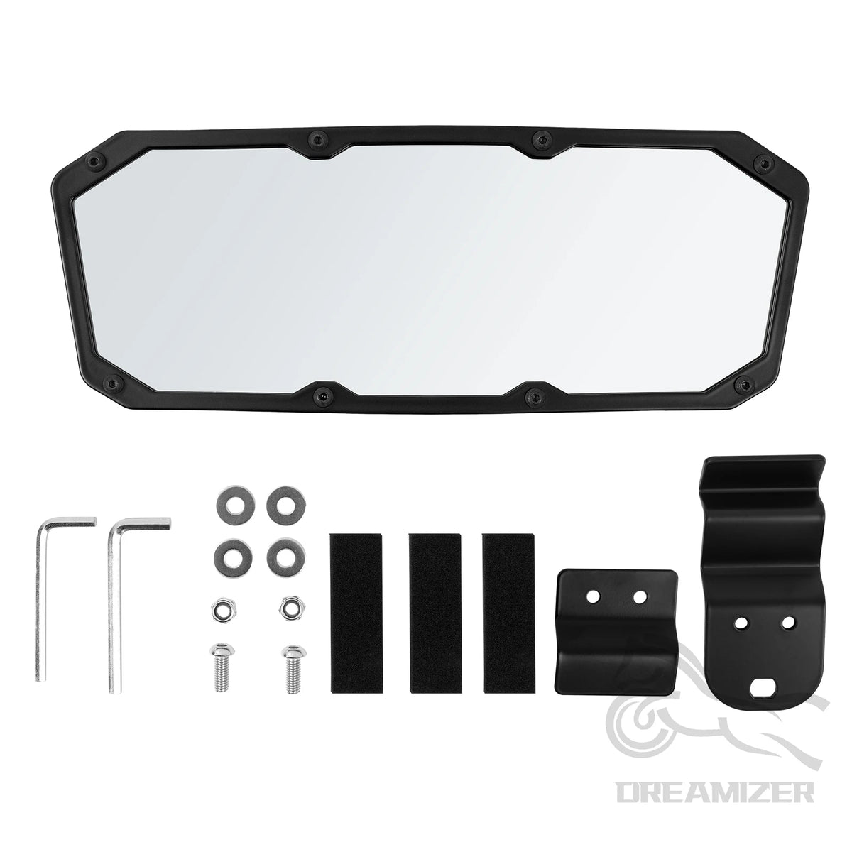 360-Degree Adjustable Rear View Mirror for Polaris Ranger 570, Ranger XP 900 & More