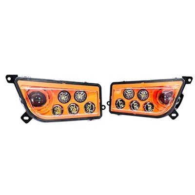 LED Headlight Kit, 30W High and 20W Low Beam for Polaris RZR 900, General & RZR XP 1000