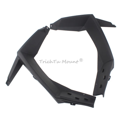 Mud Flaps Kit with Front Fender Flare Covers for Polaris RZR XP 1000, RZR XP Turbo & More