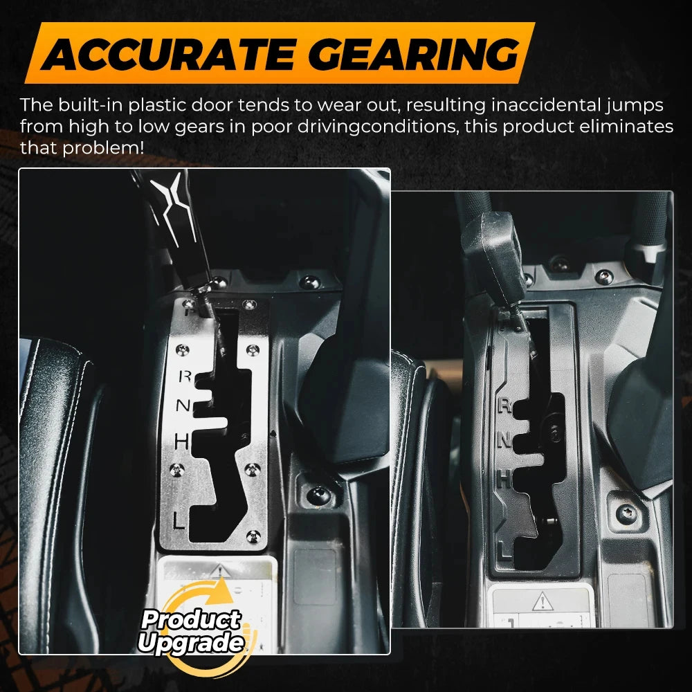 Stainless Steel Shift Gate Plate for Can-Am Maverick X3 (2017–2025)