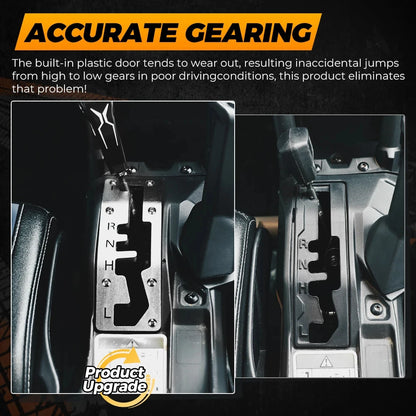 Stainless Steel Shift Gate Plate for Can-Am Maverick X3 (2017–2025)