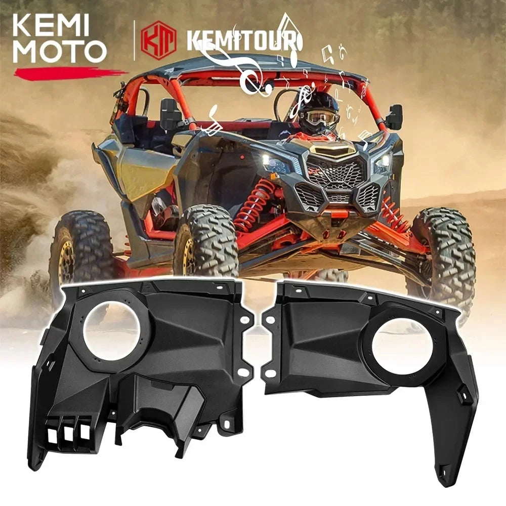 6.5-Inch Front Dash Speaker Pod Mounts for Can-Am Maverick X3 (2017–2026)