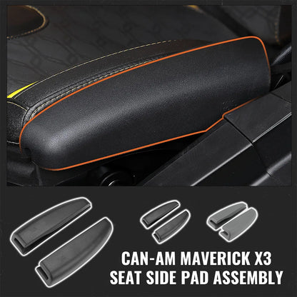 PU Foam Seat Side Thigh Pads for Can-Am Maverick X3 & Maverick R