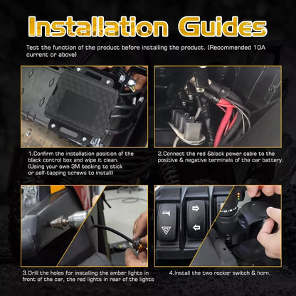 Street-Legal Turn Signal Kit with Horn for Yamaha Wolverine RMAX & Wolverine X2/X4