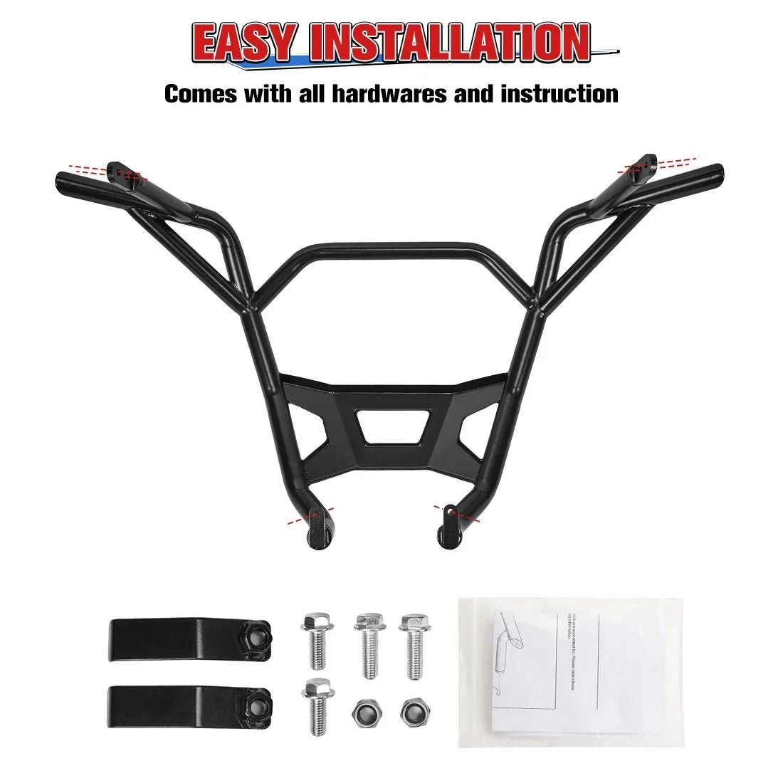 KEMIMOTO Rear Bumper for Polaris RZR Pro XP & RZR Turbo R