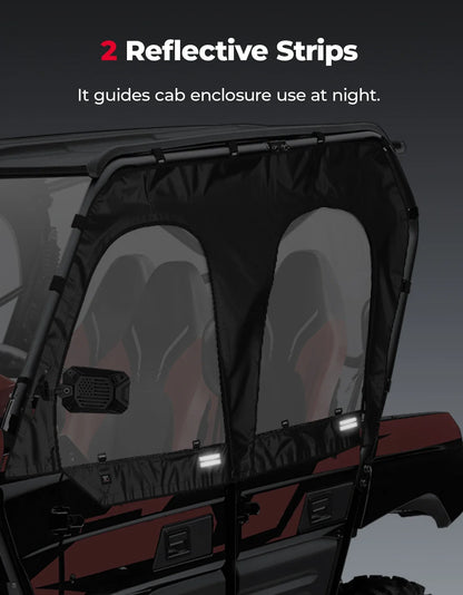 PVC Soft Upper Door Cab Enclosure for Kawasaki Teryx4 (2016–2026)