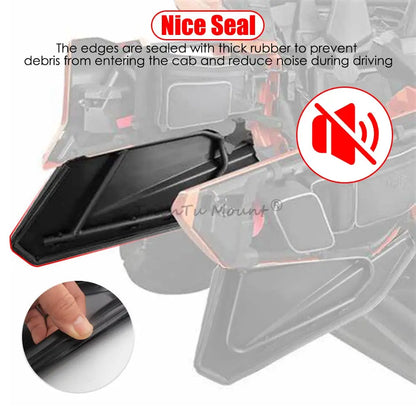 Rear Lower Door Panel Inserts with Metal Frame for Can-Am Maverick X3 (2017–2024)