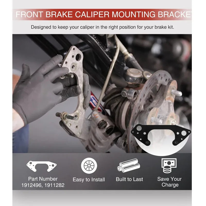 Front Brake Caliper Mounting Bracket for Polaris Ranger XP 900, RZR XP 1000 & RZR 900