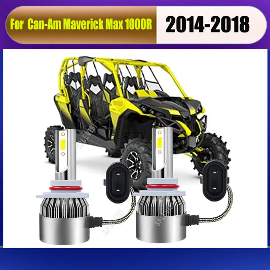 9005 HB3 LED Headlight Bulbs for Can-Am Maverick 1000R (2014–2018)