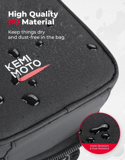 KEMIMOTO PU Armrest Console Storage Bag for Polaris RZR 900, RZR Trail & More