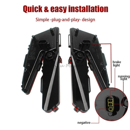 LED Tail Light Assembly, Brake and Stop for Can-Am Maverick X3 (2017–2026)