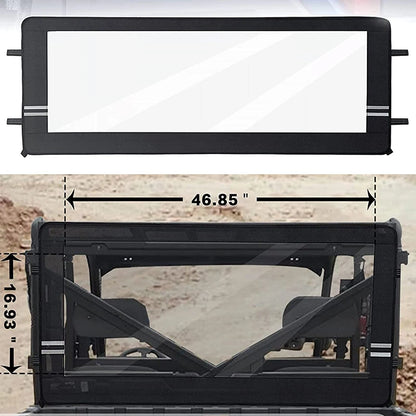 PVC Waterproof Rear Window Panel for Polaris Ranger XP 1000 & Ranger XP 900