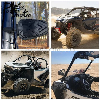 Roll Bar Side Mirrors for 1.5–2 Inch Tubes (Pair) for UTV & SXS