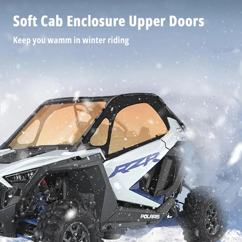 Waterproof Soft Upper Door Kit, 2-Seat for Polaris RZR Pro XP & RZR Turbo R