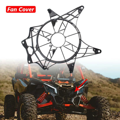 Radiator Fan Cover and Mounting Frame Assembly for Can-Am Maverick X3 (2017–2024)