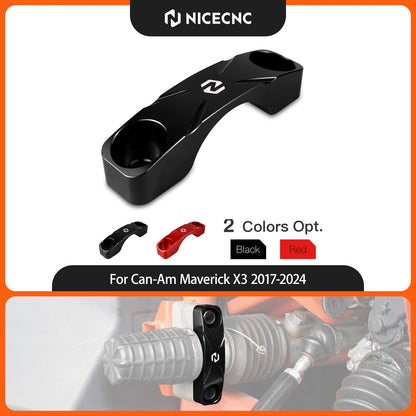 NICECNC Reinforced Steering Rack Mount Plate for Can-Am Maverick X3 (2017–2021)