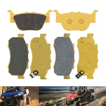 Front and Rear Ceramic Brake Pad Set for Honda Pioneer 700 & Pioneer 500