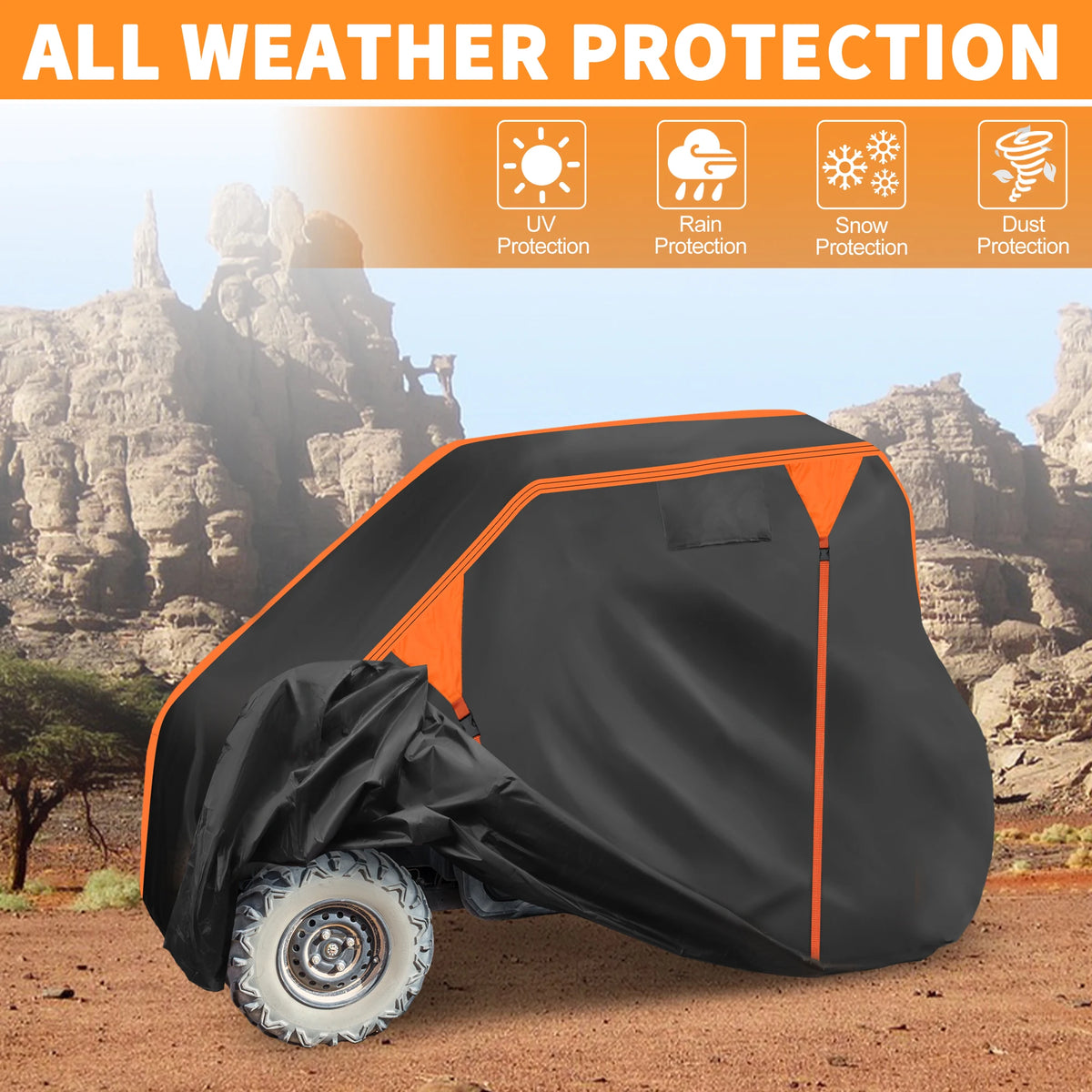 Waterproof 210D Side-by-Side Vehicle Cover for Polaris General (2016–2025)