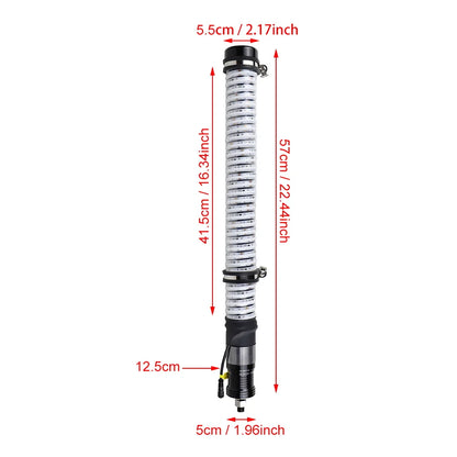 2 ft Fat COB LED Whip Lights with Turn Signal and Brake for UTV & SXS