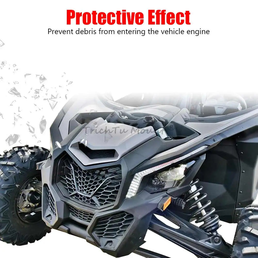 Front Turbo Hood Scoop Cover, Black for Can-Am Maverick X3 (2017–2023)