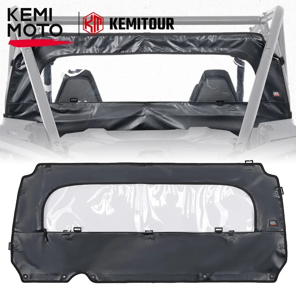 KEMIMOTO Soft Clear View Rear Windshield for Polaris RZR XP 1000 (2024–2026)