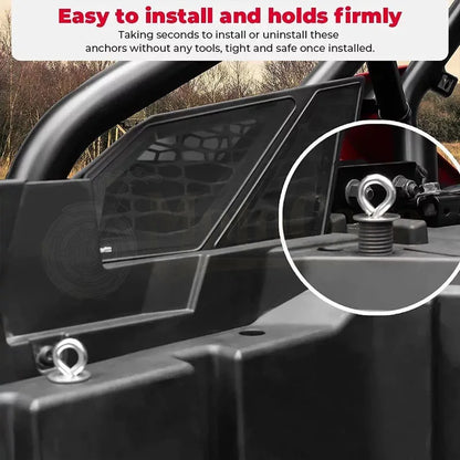 Cargo Tie-Down Anchors (4-Pack) for Polaris RZR 900 & RZR XP 1000