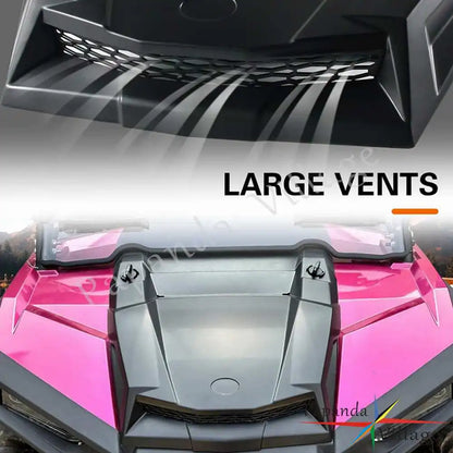 Hood Scoop Vent Cover Grille Trim for Polaris RZR 900 & RZR XP 1000