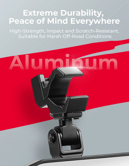 Aluminum Clamp Center Mirror, 1.5-Inch Roll Bar for UTV & SXS