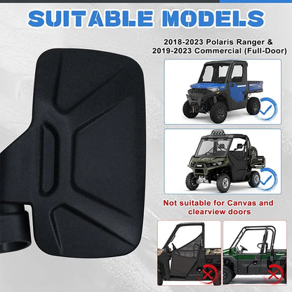 Door Bar Mount Side Mirrors (Pair) for UTV & SXS