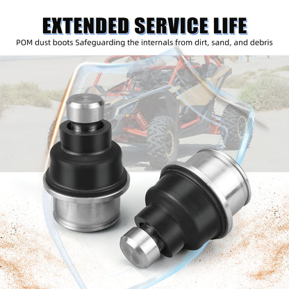 NICECNC Upper and Lower Ball Joint Kit for Can-Am Maverick X3, Maverick Trail & Defender