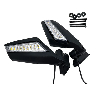 Adjustable Side Mirrors with LED Turn Signals for Can-Am Maverick X3 (2017–2022)