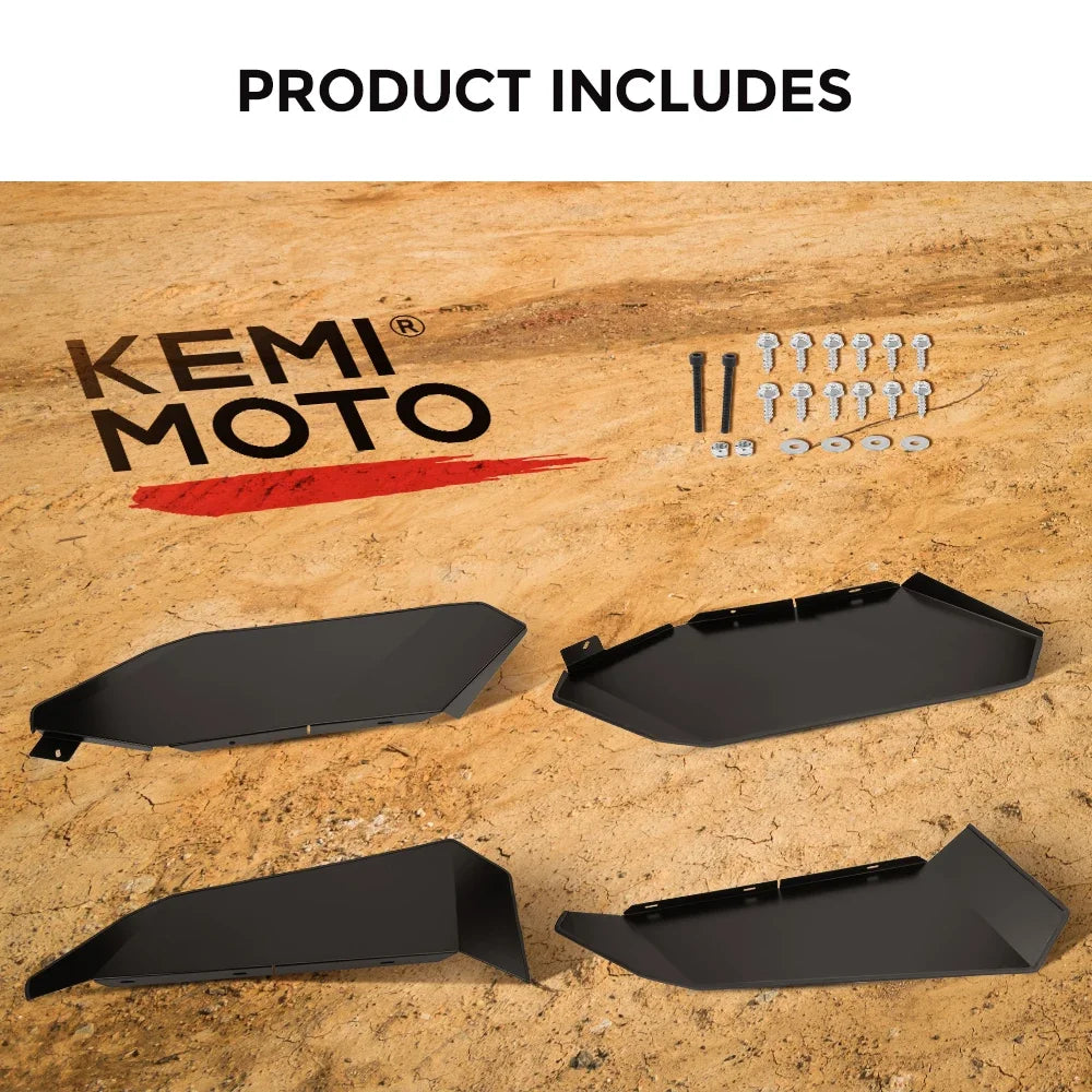 Aluminum Lower Half Door Inserts, 4-Door for Can-Am Maverick X3 (2017–2025)